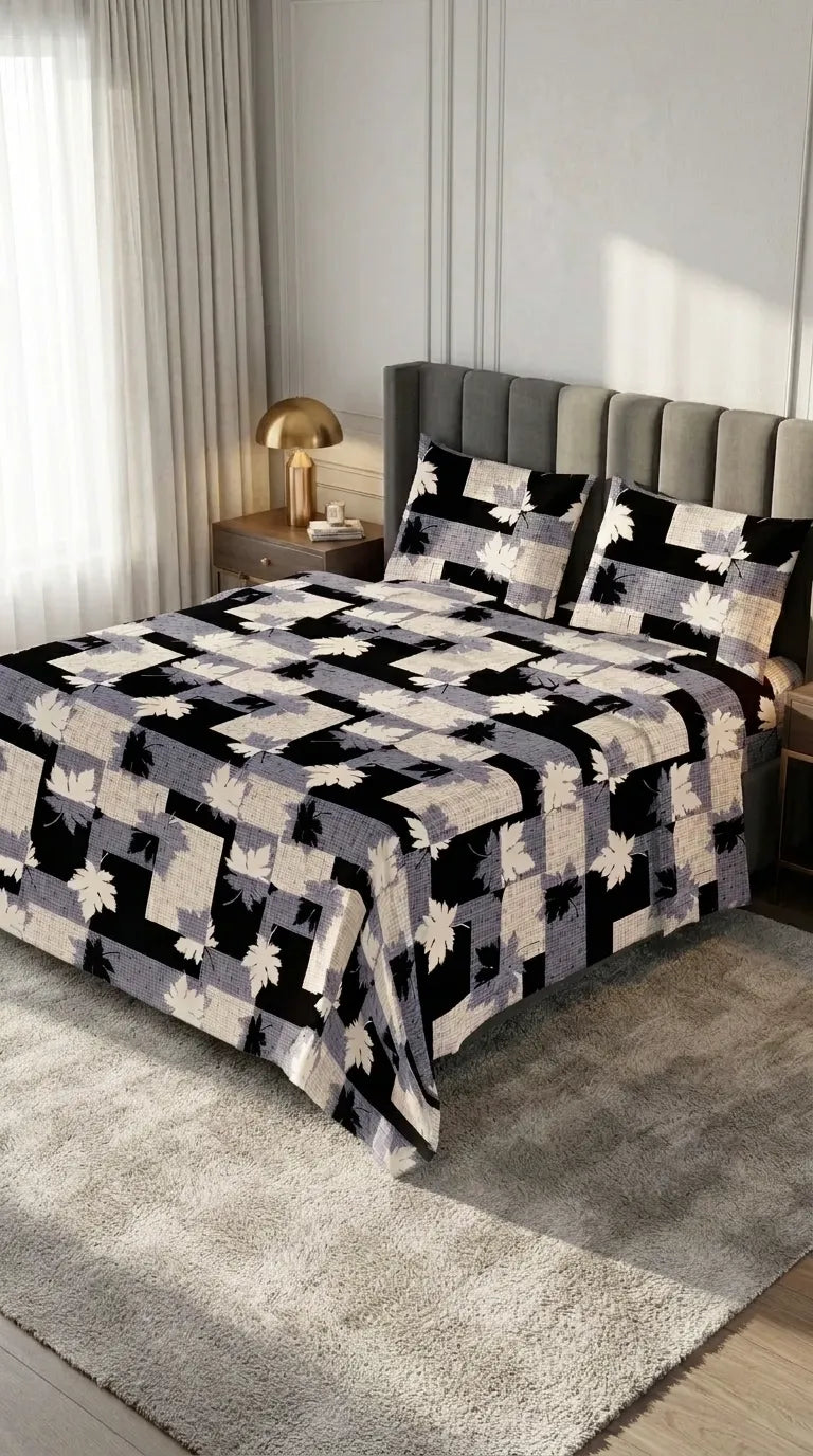 Stylo King Bed Sheet Grey HT116407