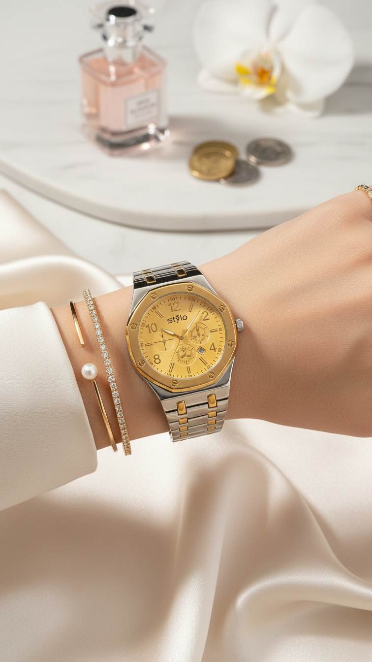 Two Tone Ladies Watch J33993