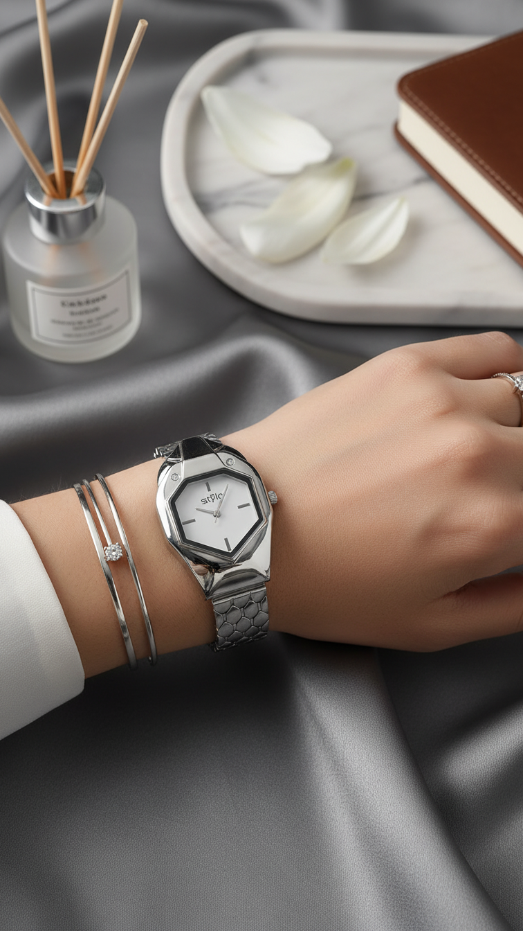 Silver Ladies Watch J34011