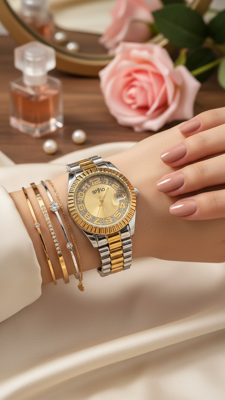 Two Tone Ladies Watch J34017