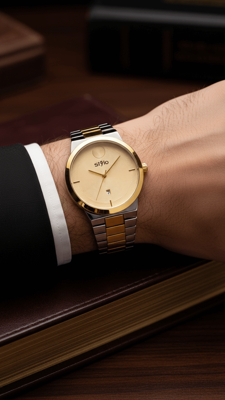Two Tone Gents Watch J34113