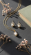 GOLDEN PENDANT SET J42964