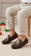 Boys Maroon Formal Shoes KD0856