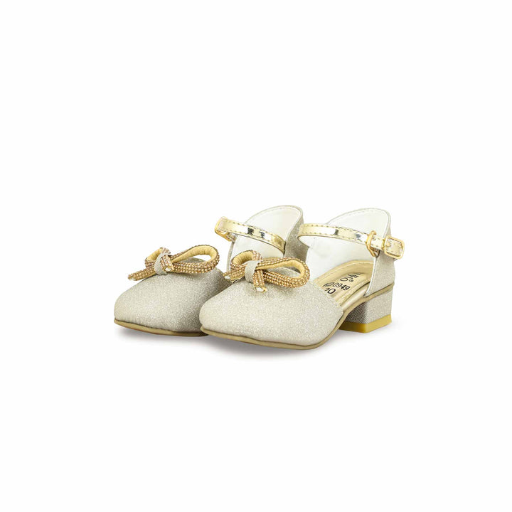 Girls Golden Fancy Pumps KD0949