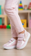 Girls Pink Casual Jogger KD1752