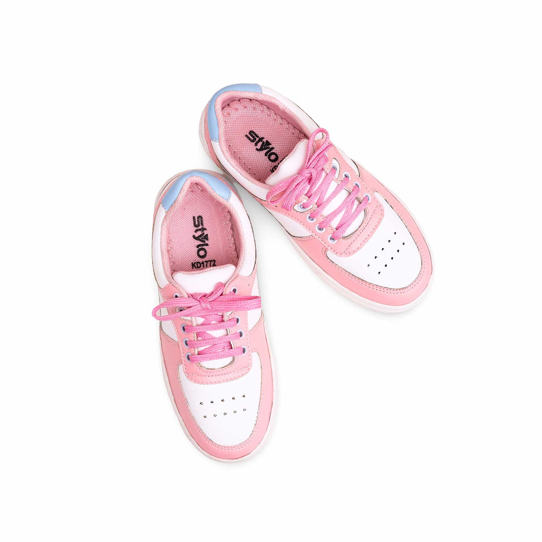Girls Pink Casual Jogger KD1772