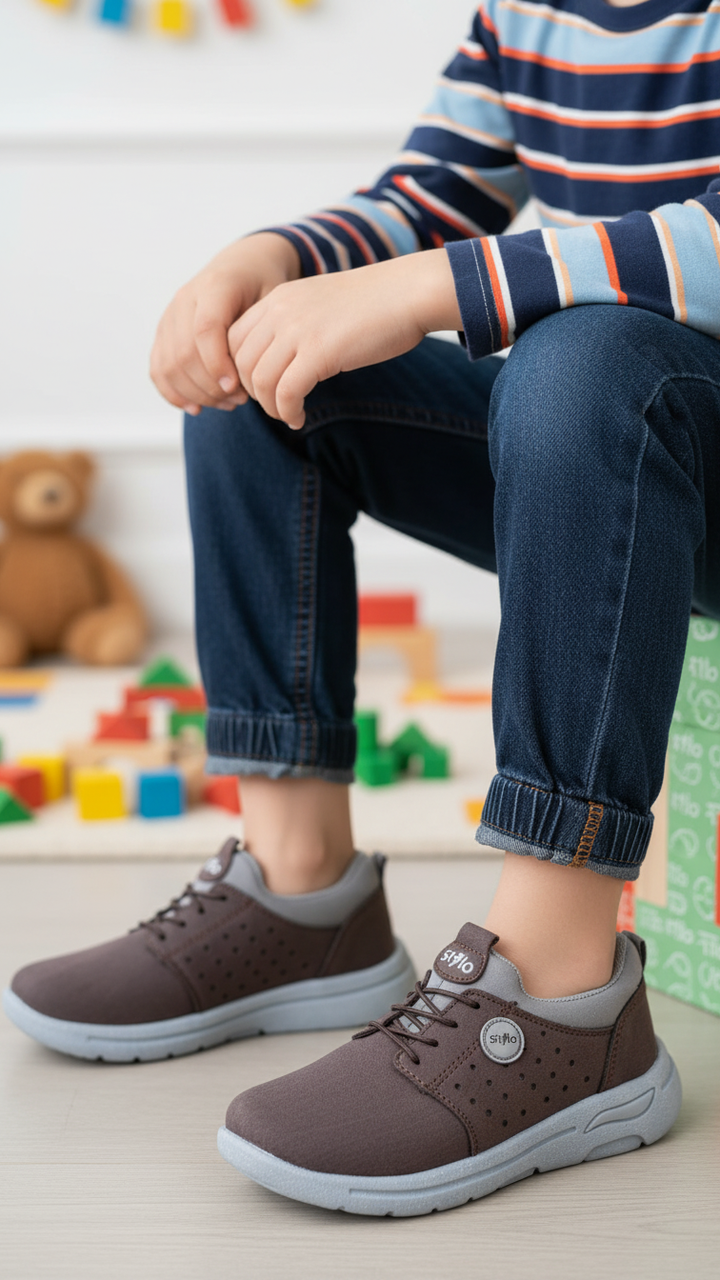 Boys Brown Casual Jogger KD1794
