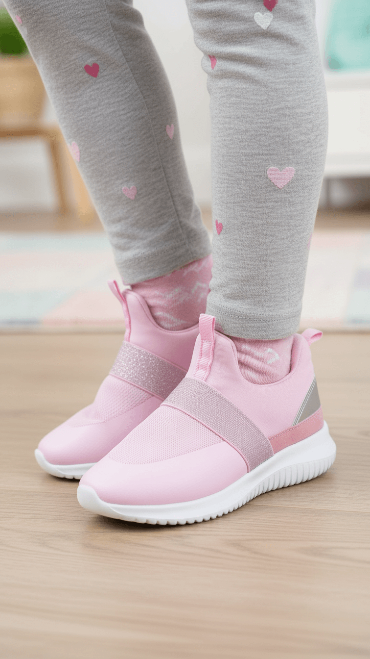 Girls Pink Casual Jogger KD1917