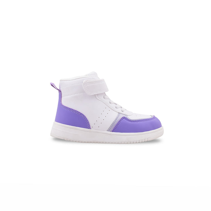 Girls Purple Formal Long Shoes KD1926