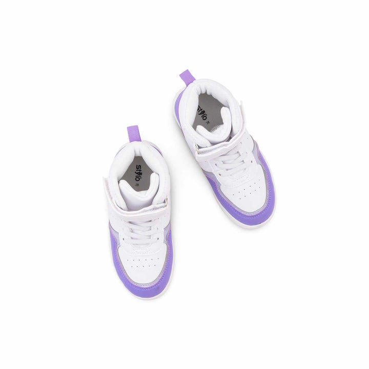 Girls Purple Formal Long Shoes KD1926
