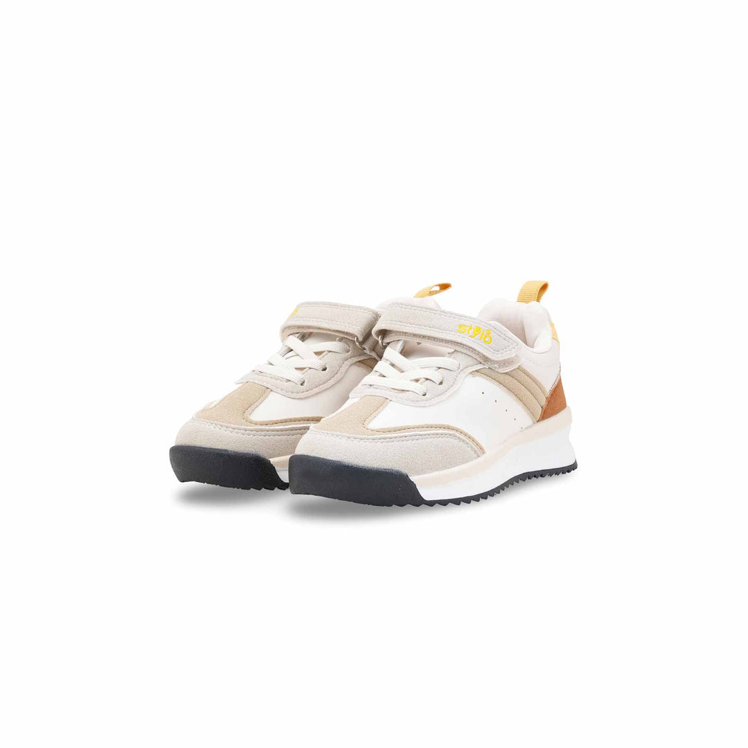 Girls Beige Casual Jogger KD1928