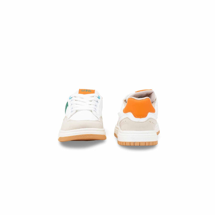 Girls White Casual Jogger KD1936