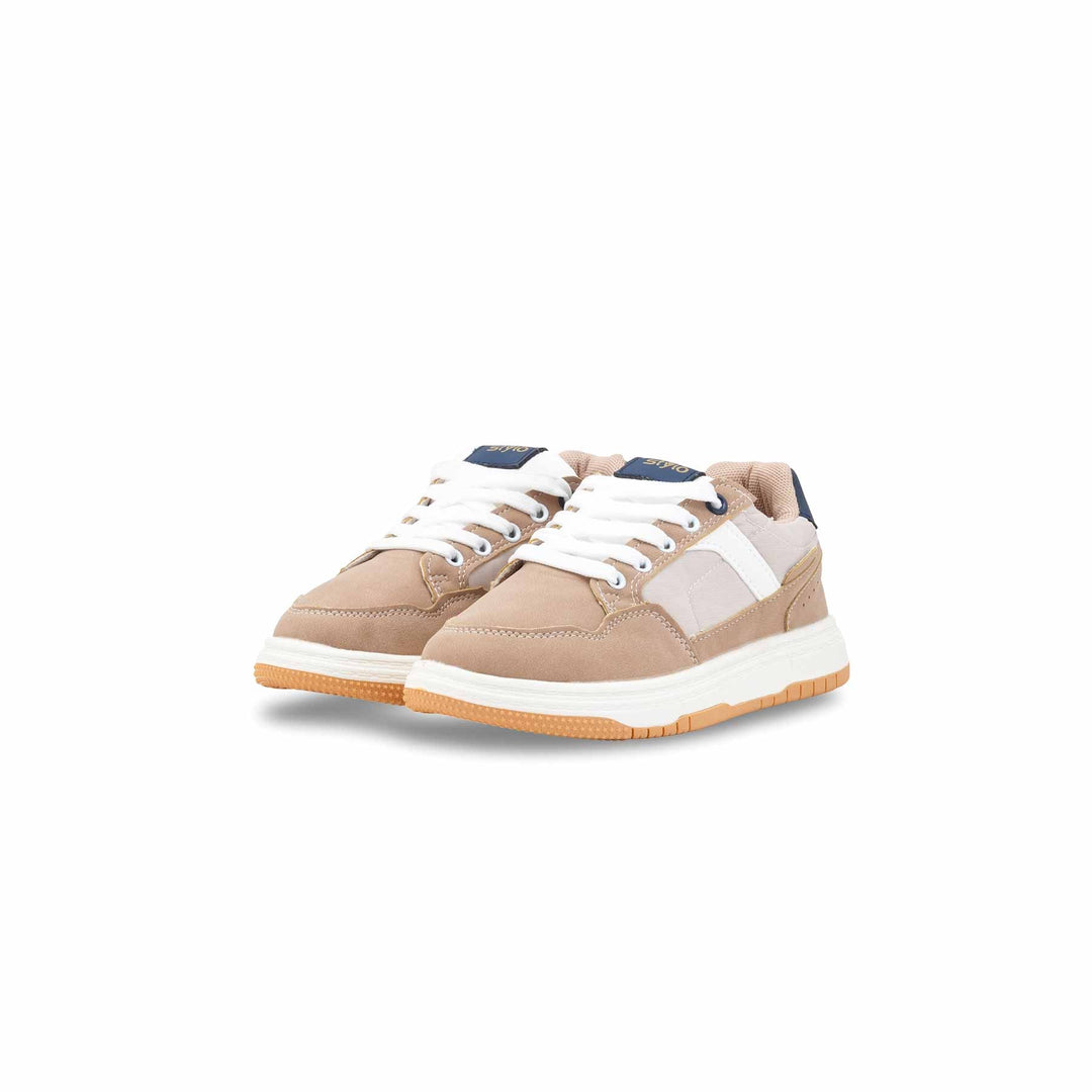 Girls Beige Casual Jogger KD1936