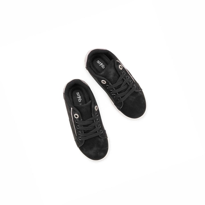 Girls Black Casual Jogger KD1941