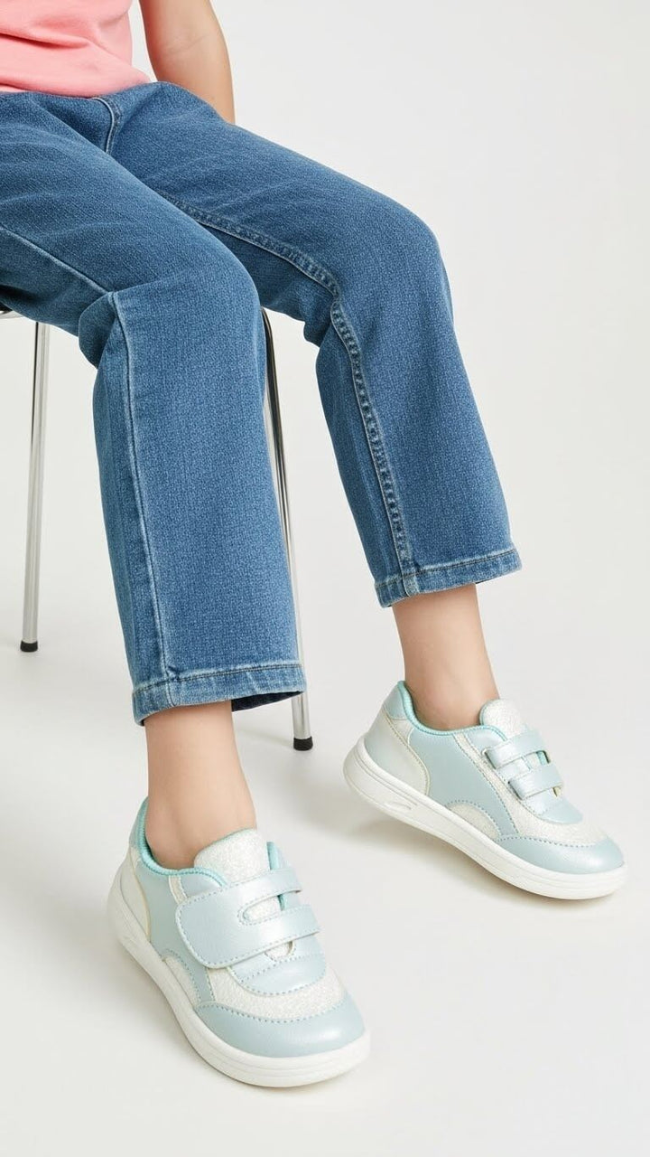 Girls Sky Blue Casual Jogger KD1956