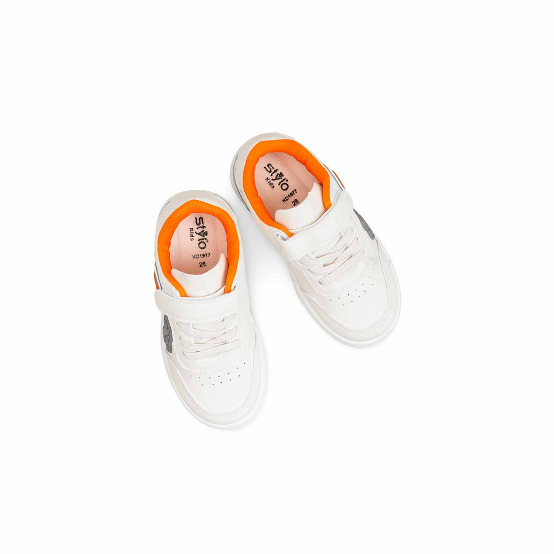 Girls White Casual Jogger KD1977