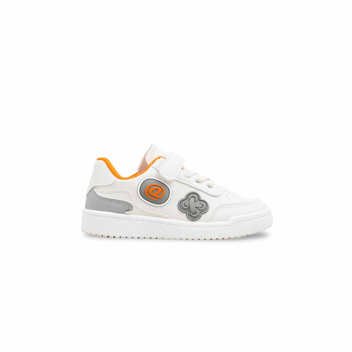 Girls White Casual Jogger KD1977