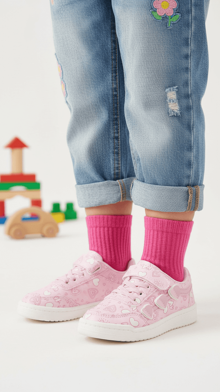 Girls Pink Casual Jogger KD1981