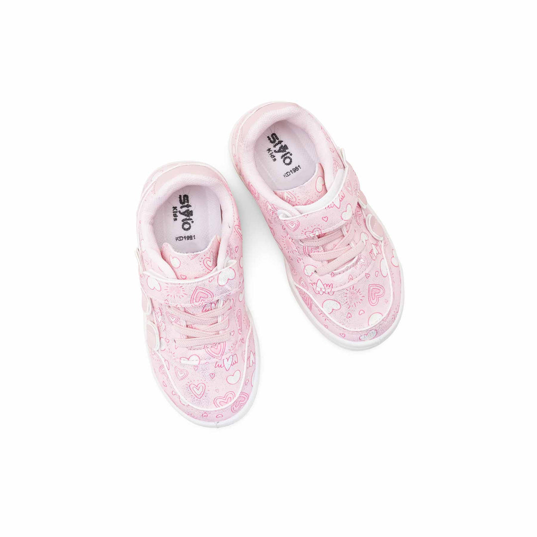Girls Pink Casual Jogger KD1981