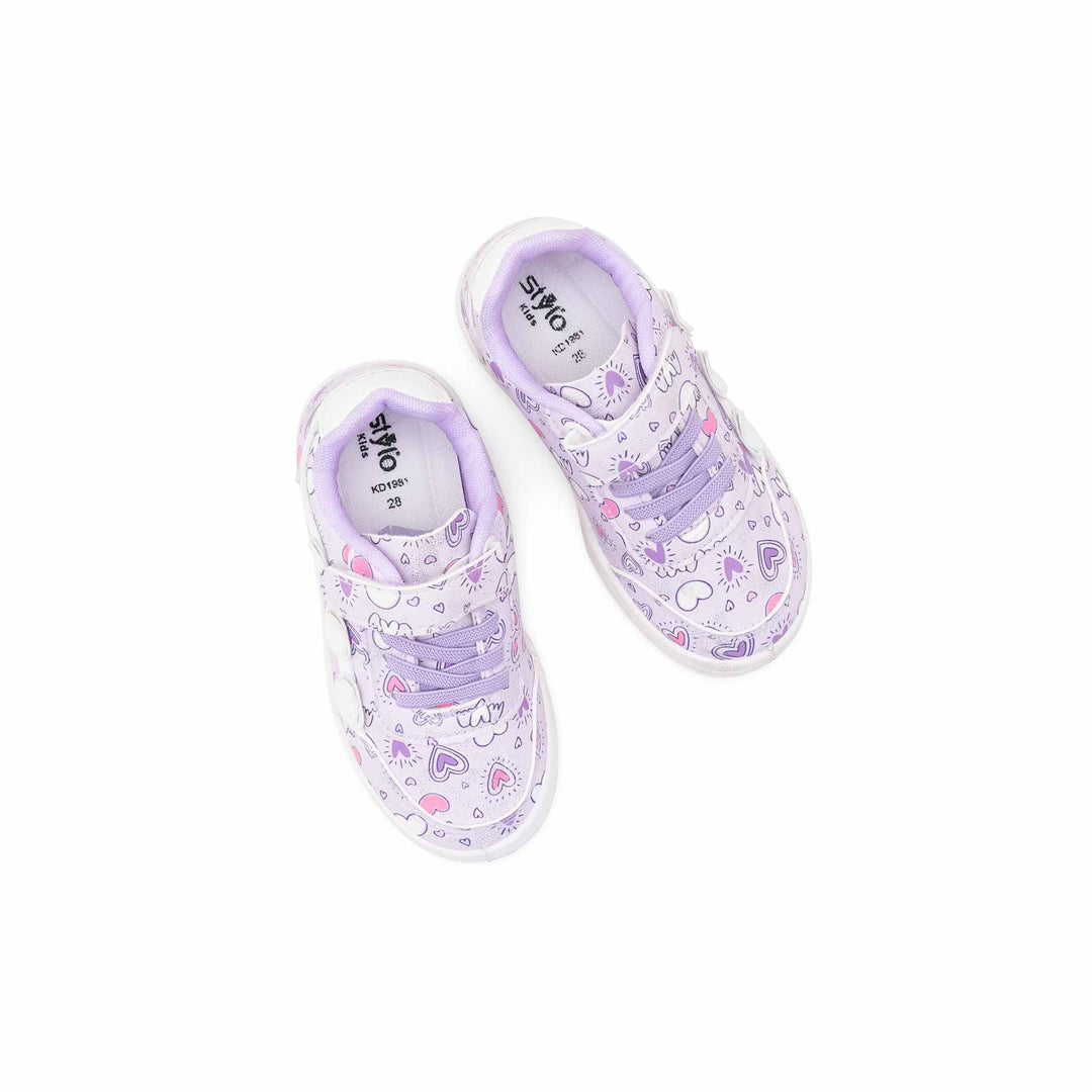 Girls Purple Casual Jogger KD1981