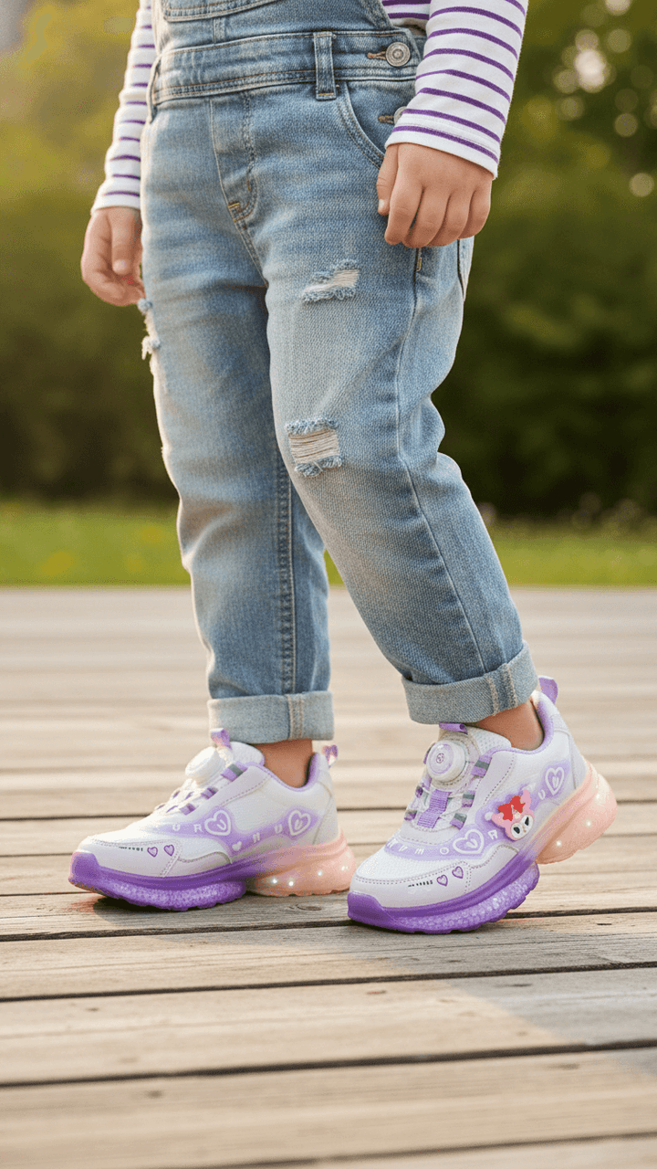 Girls Purple Casual Jogger KD1994