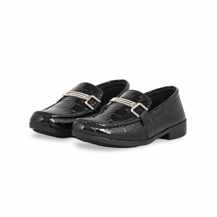 Boys Black Formal Shoes KD2197