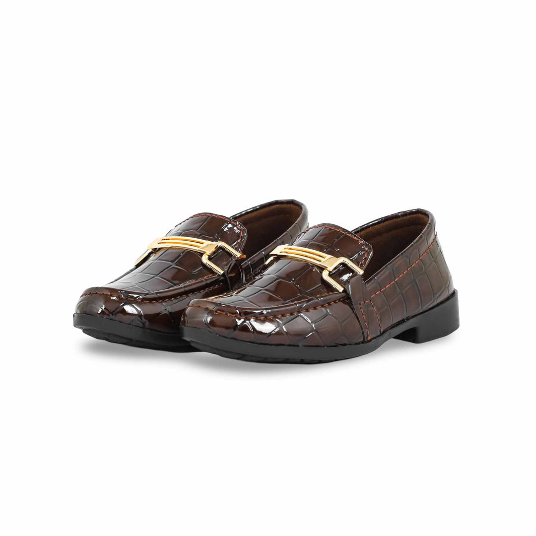 Boys Coffee Formal Shoes KD2197