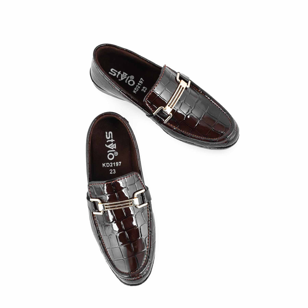 Boys Coffee Formal Shoes KD2197