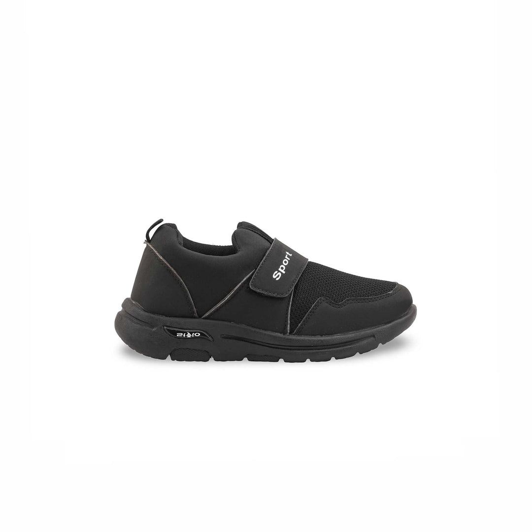 Boys Black Casual Canvas KD2328