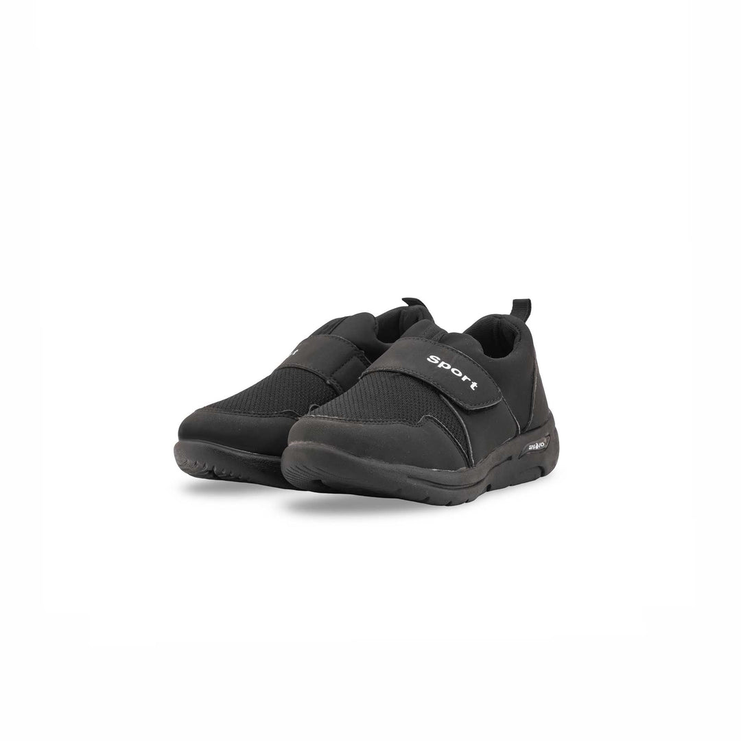 Boys Black Casual Canvas KD2328