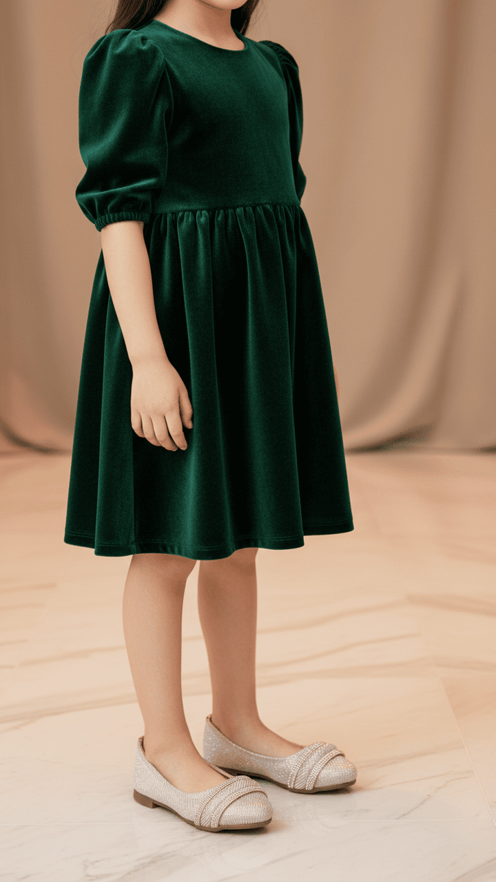 Girls Peach Fancy Pumps KD2381