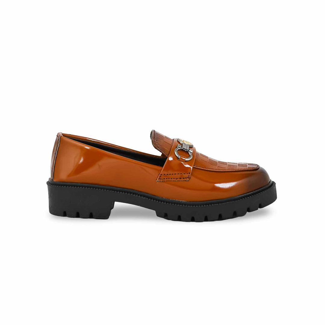 Boys Mustard Formal Moccasin KD2443