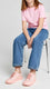 Girls Pink Casual Jogger KD2445