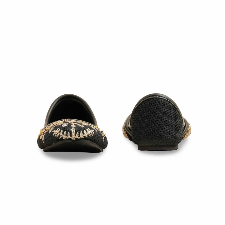 Girls Black Fancy Khusa KD2451