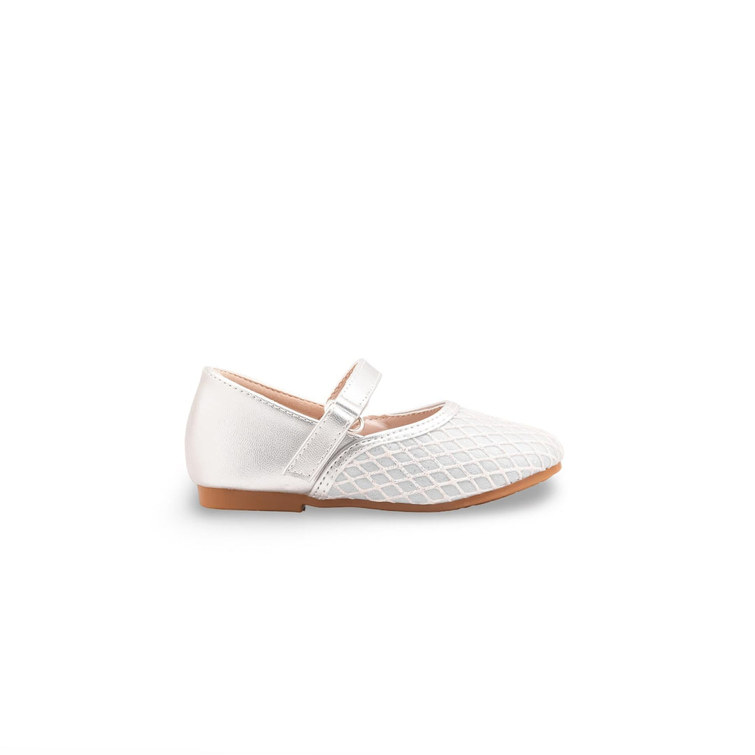 Girls Silver Casual Sandal KD2457