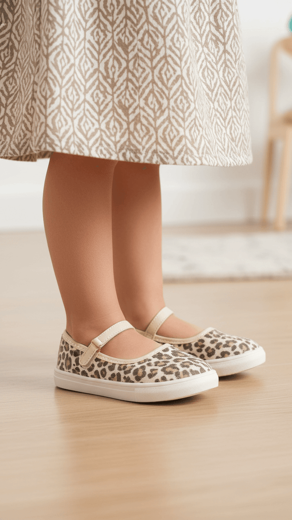 Girls Beige Casual Pumps KD2461
