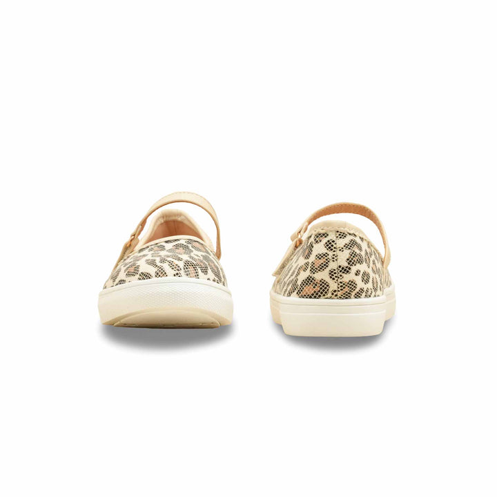 Girls Beige Casual Jogger KD2461