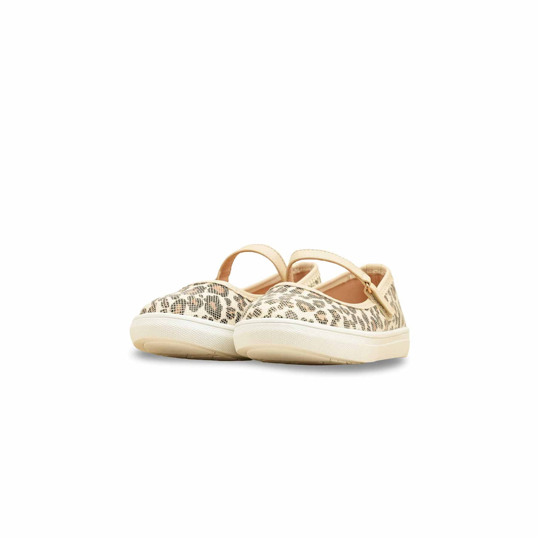 Girls Beige Casual Jogger KD2461