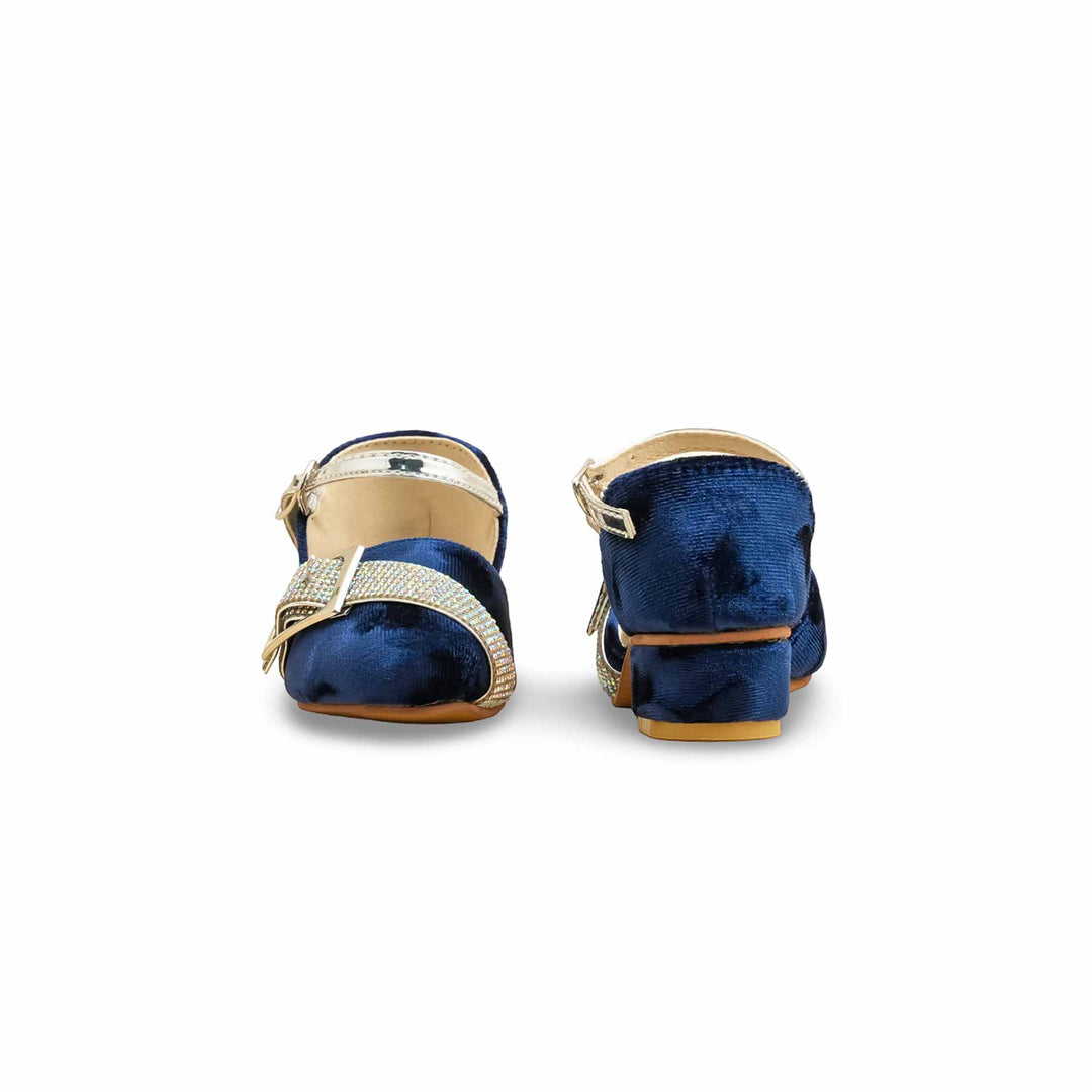 Girls Blue Fancy Pumps KD2483