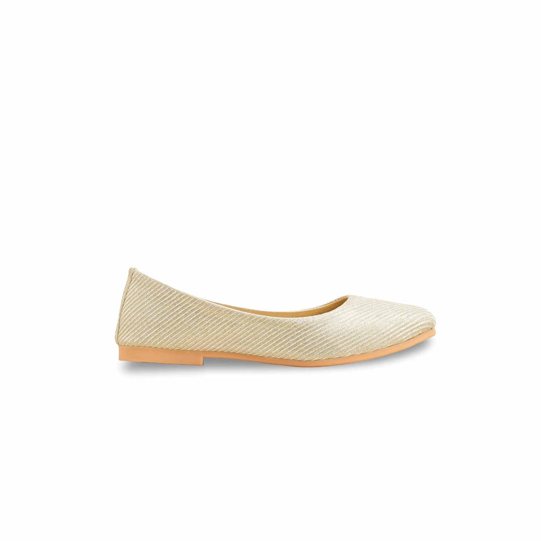 Girls Golden Fancy Pumps KD2487