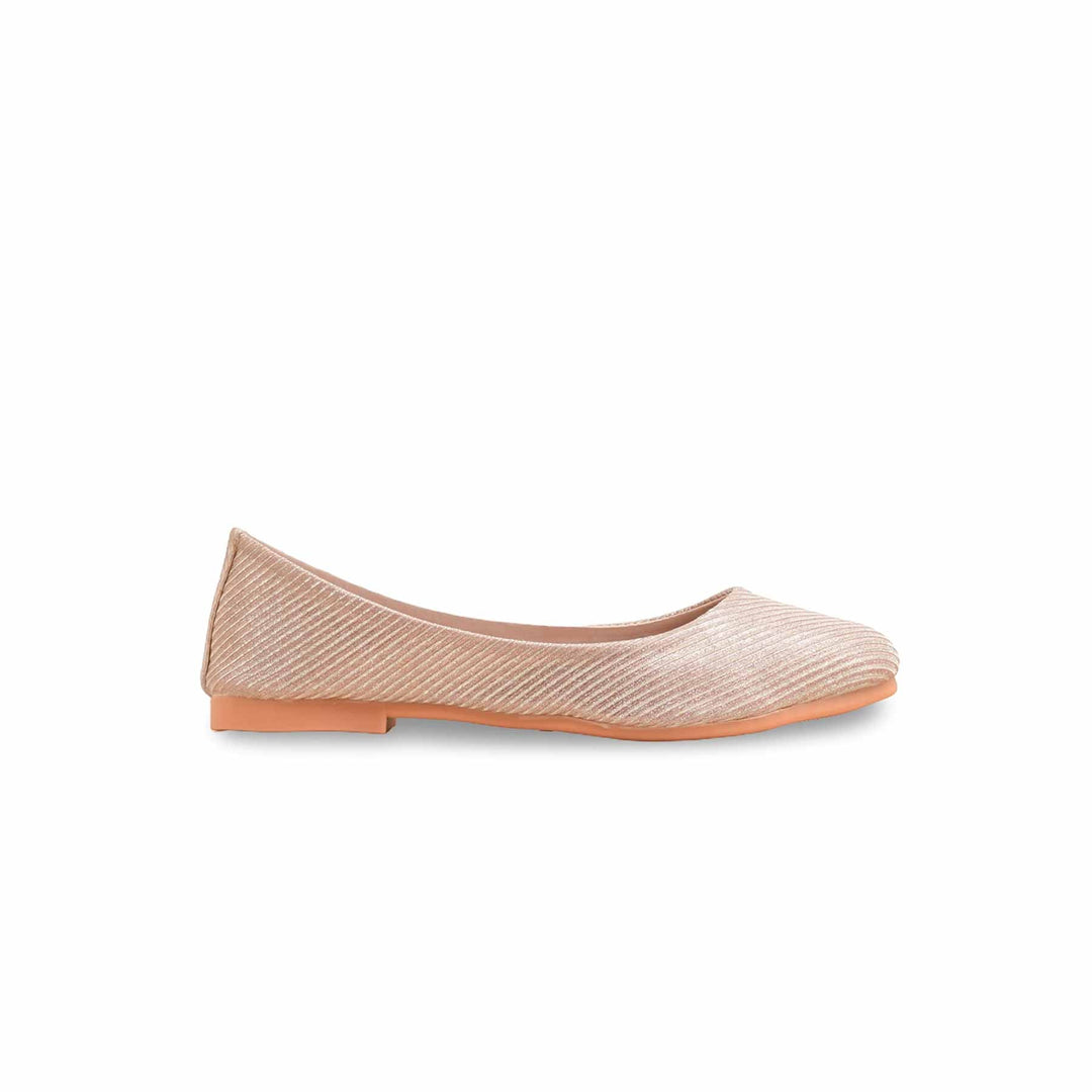 Girls Peach Fancy Pumps KD2487