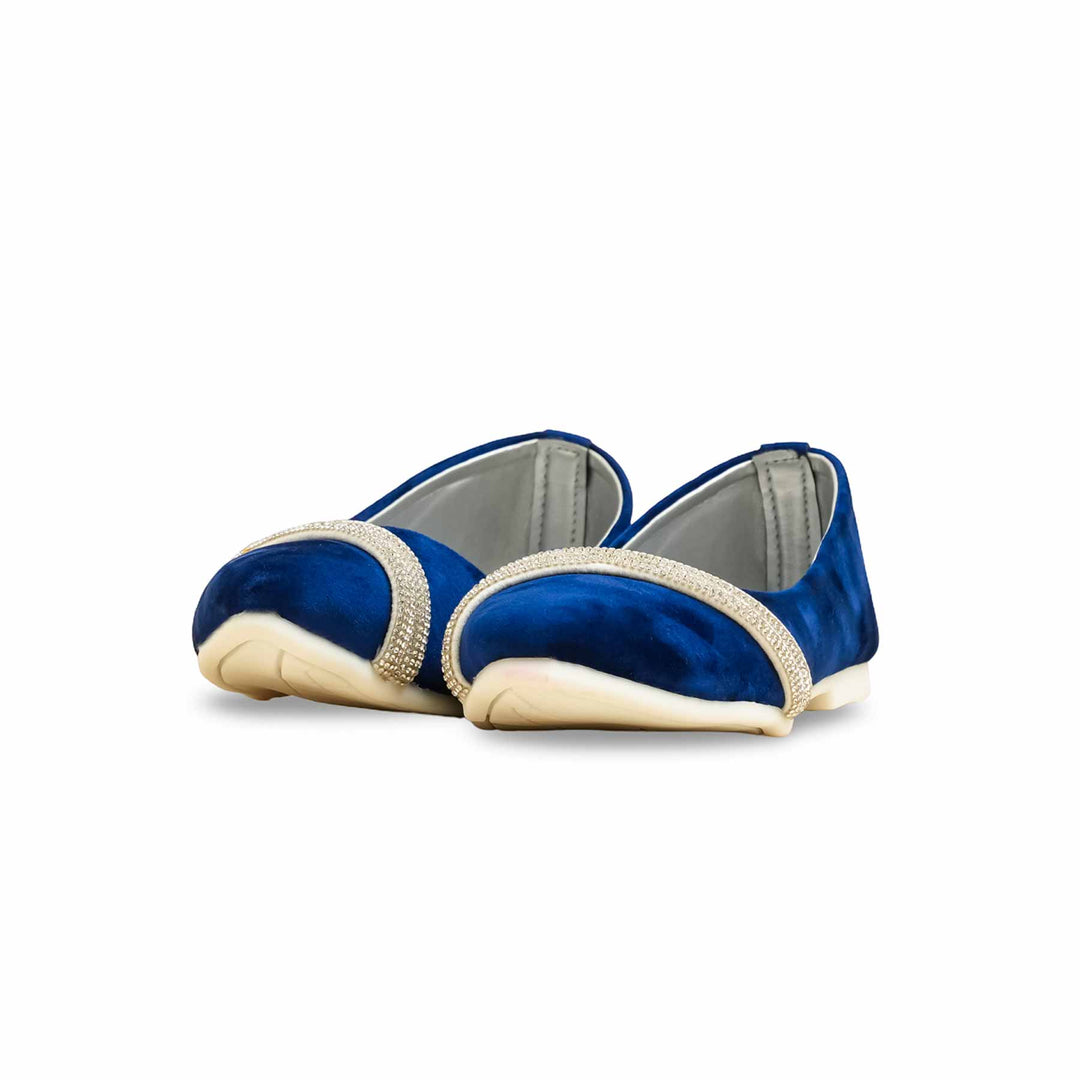 Girls Blue Fancy Pumps KD2488