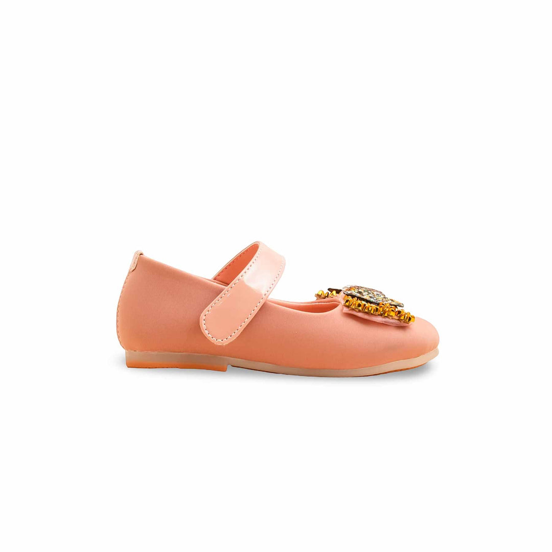 Girls Pink Formal Pumps KD2493