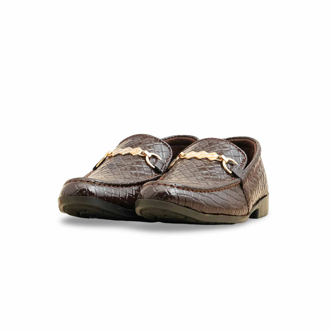 Boys Coffee Formal Shoes KD2495