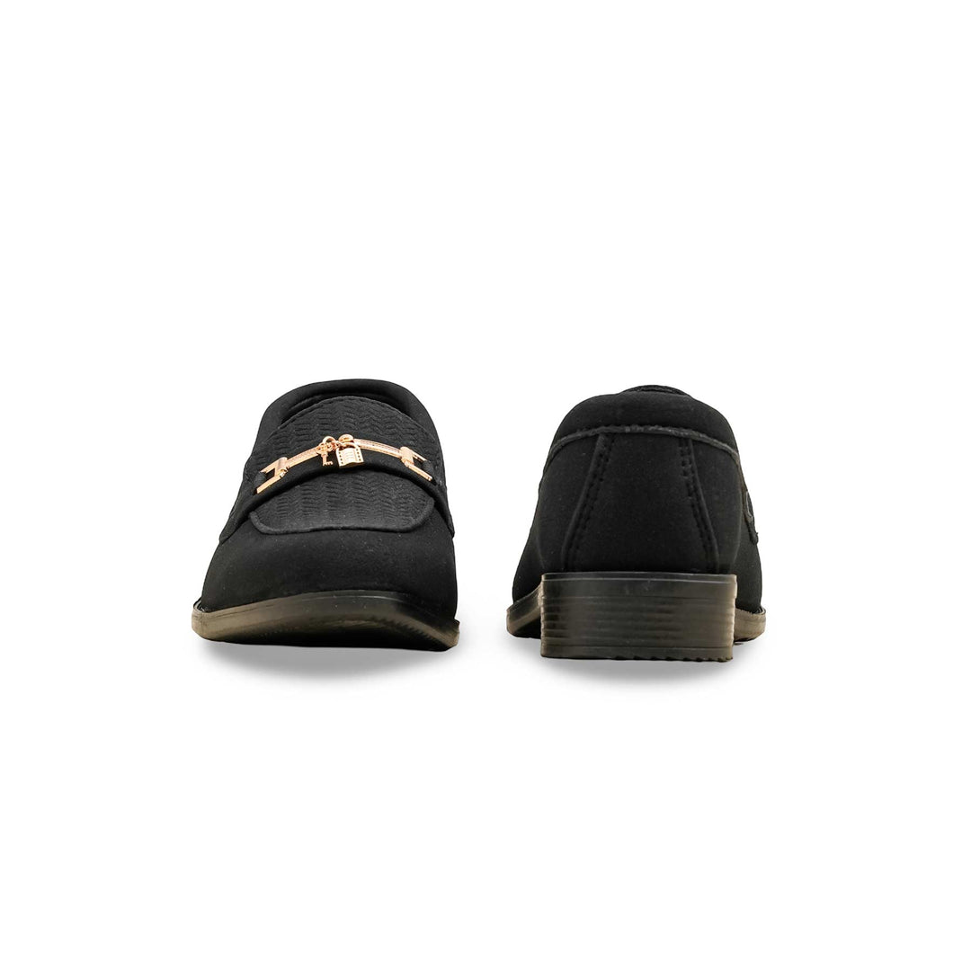Boys Black Formal Shoes KD2496