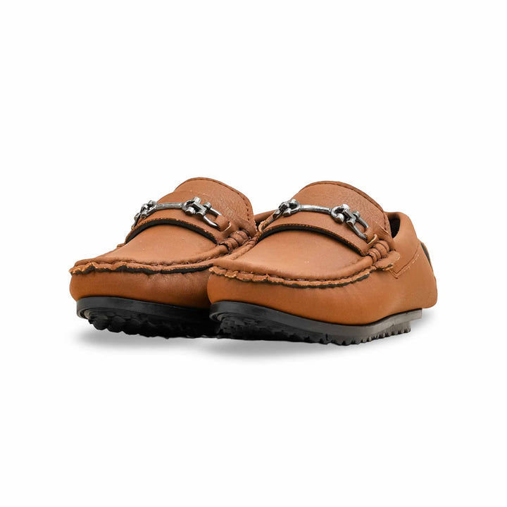 Boys Brown Formal Moccasin KD2504