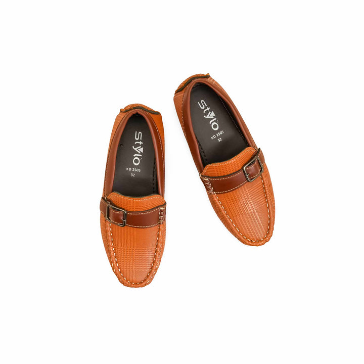 Boys Brown Formal Moccasin KD2505