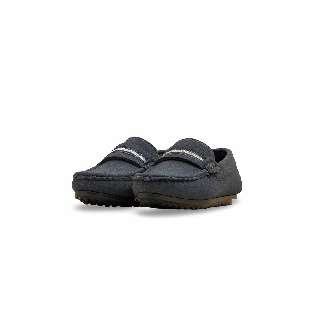 Boys Navy Formal Moccasin KD2506