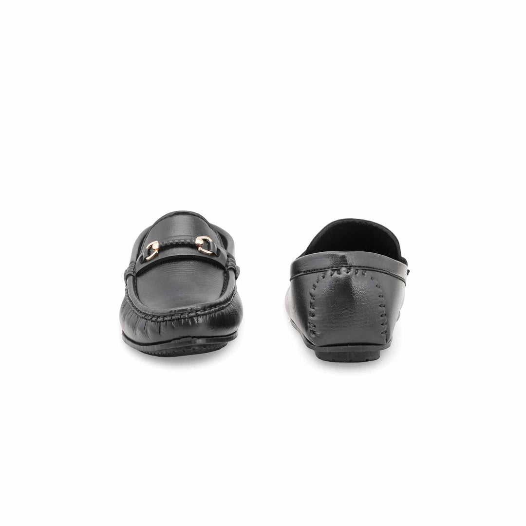 Boys Black Formal Moccasin KD2508