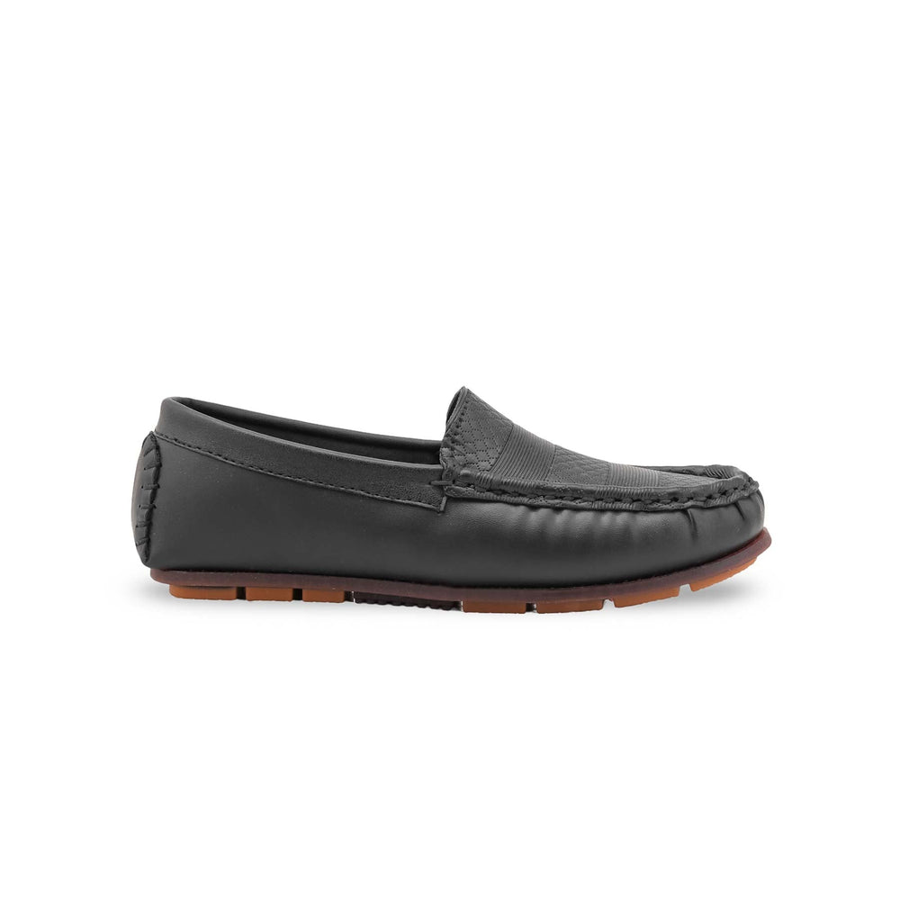 Boys Black Formal Moccasin KD2515